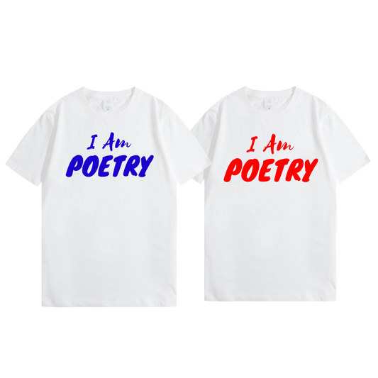 “I Am Poetry” Embroidered Tees