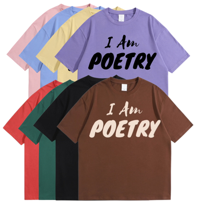 “I Am Poetry” Embroidered Tees