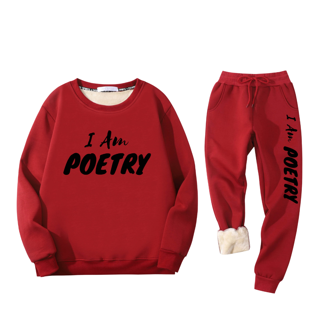 CLEARANCE SALE of "I Am Poetry" Sweatsuit (Only 2 Left!)